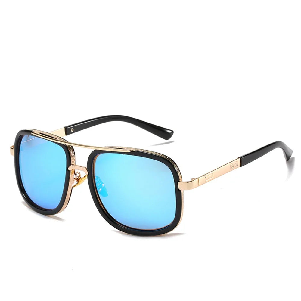 Classic Oversized Men Sunglasses Luxury Brand Women Mach One Sun Glasses Square Retro Oculos De Sol Male UV400 Mirror Eyewear