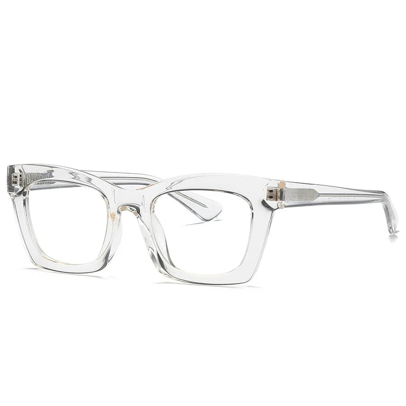 49524 TR90 Cat Eye anti Blue Glasses Frames Retro Men Women Optical Fashion Computer Glasses