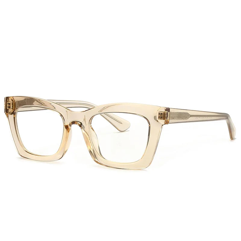 49524 TR90 Cat Eye anti Blue Glasses Frames Retro Men Women Optical Fashion Computer Glasses