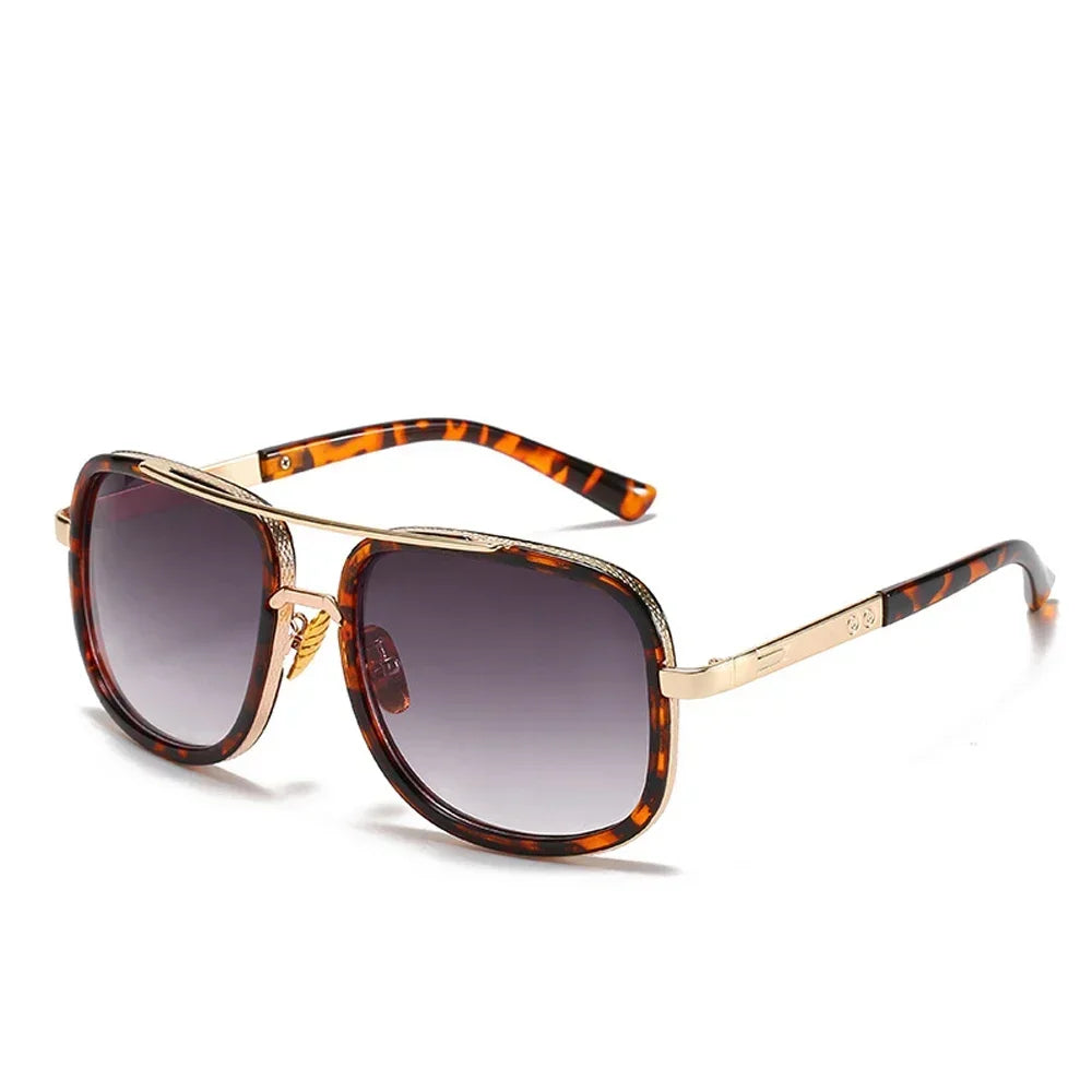 Classic Oversized Men Sunglasses Luxury Brand Women Mach One Sun Glasses Square Retro Oculos De Sol Male UV400 Mirror Eyewear