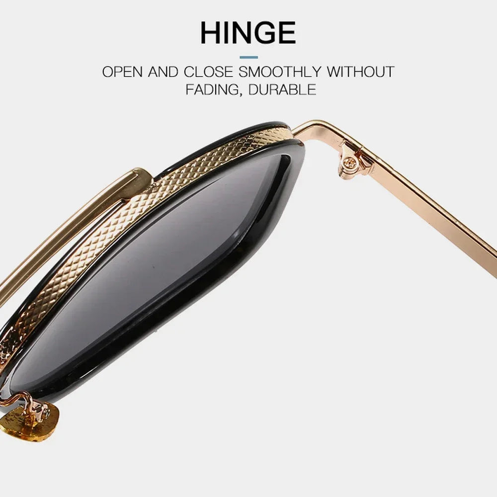 Classic Oversized Men Sunglasses Luxury Brand Women Mach One Sun Glasses Square Retro Oculos De Sol Male UV400 Mirror Eyewear