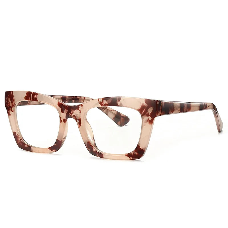 49524 TR90 Cat Eye anti Blue Glasses Frames Retro Men Women Optical Fashion Computer Glasses