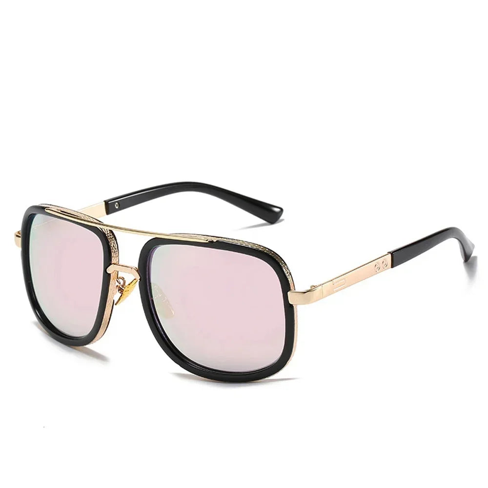 Classic Oversized Men Sunglasses Luxury Brand Women Mach One Sun Glasses Square Retro Oculos De Sol Male UV400 Mirror Eyewear