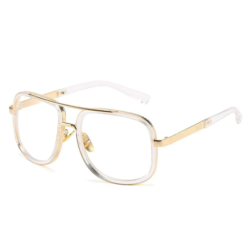 Classic Oversized Men Sunglasses Luxury Brand Women Mach One Sun Glasses Square Retro Oculos De Sol Male UV400 Mirror Eyewear