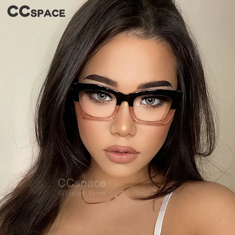 49524 TR90 Cat Eye anti Blue Glasses Frames Retro Men Women Optical Fashion Computer Glasses