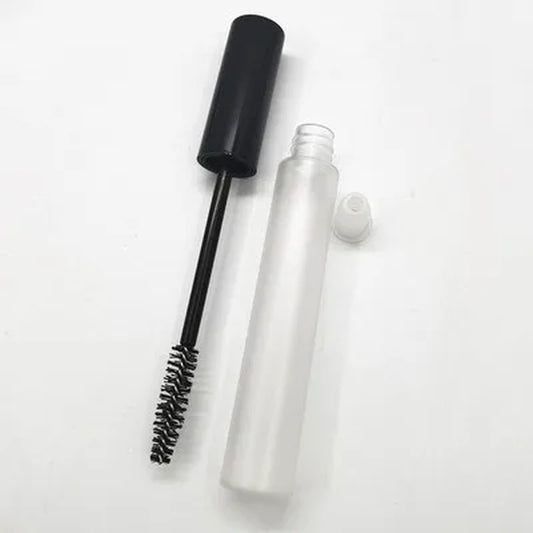 12Ml Empty Refillable Clear/Frosted Mascara Tubes Liquid Eyelash Cream Vial Bottle Travel Portable Beauty Cosmetics Containers