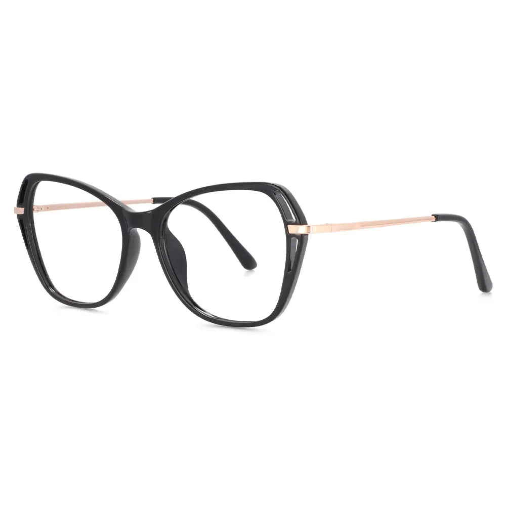 53835 Fashion Cat Eye anti Blue Light Optical Glasses Frames Women Plastic Titanium Computer Eyeglasses