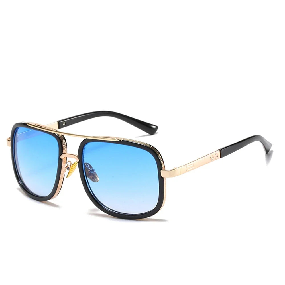 Classic Oversized Men Sunglasses Luxury Brand Women Mach One Sun Glasses Square Retro Oculos De Sol Male UV400 Mirror Eyewear