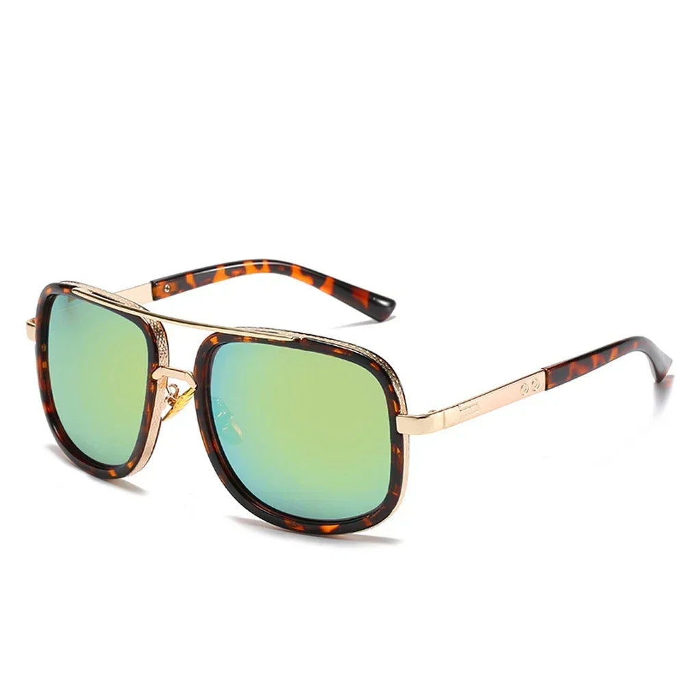 Classic Oversized Men Sunglasses Luxury Brand Women Mach One Sun Glasses Square Retro Oculos De Sol Male UV400 Mirror Eyewear