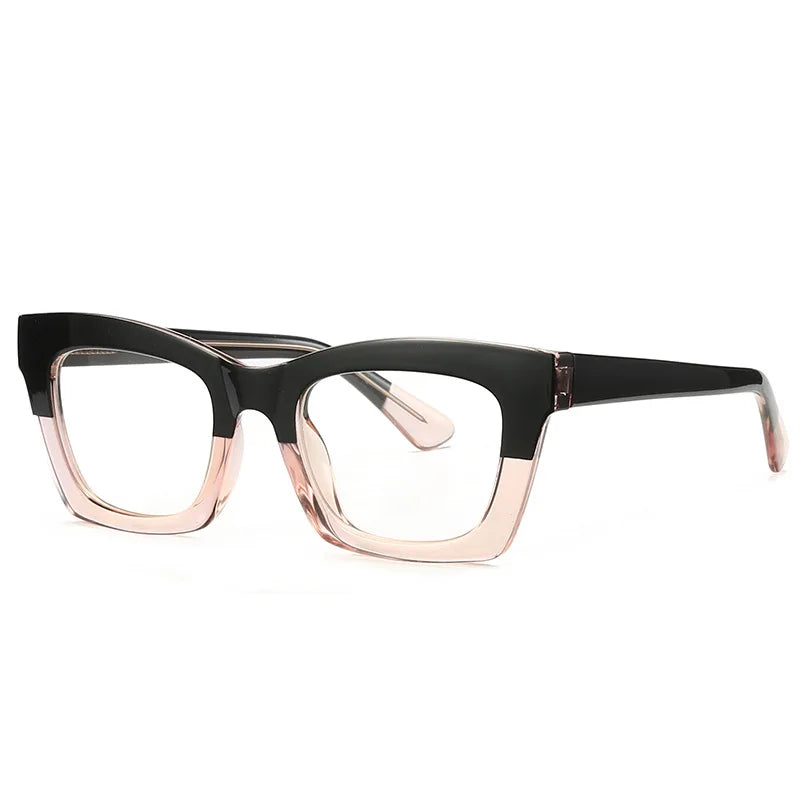49524 TR90 Cat Eye anti Blue Glasses Frames Retro Men Women Optical Fashion Computer Glasses